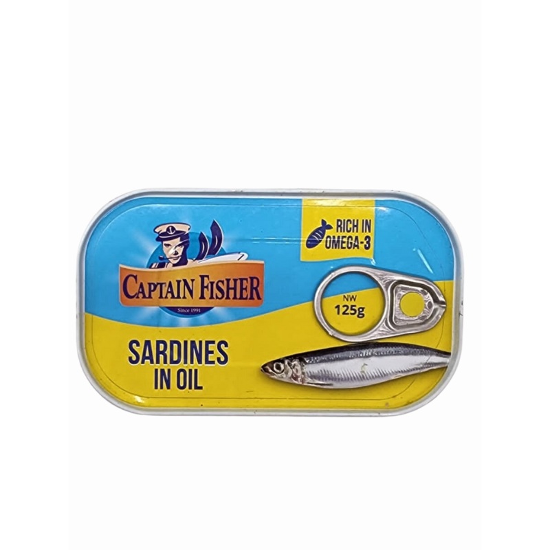 Captain Fisher Sardines In Oil 125g |Captain Fisher In Lebanon