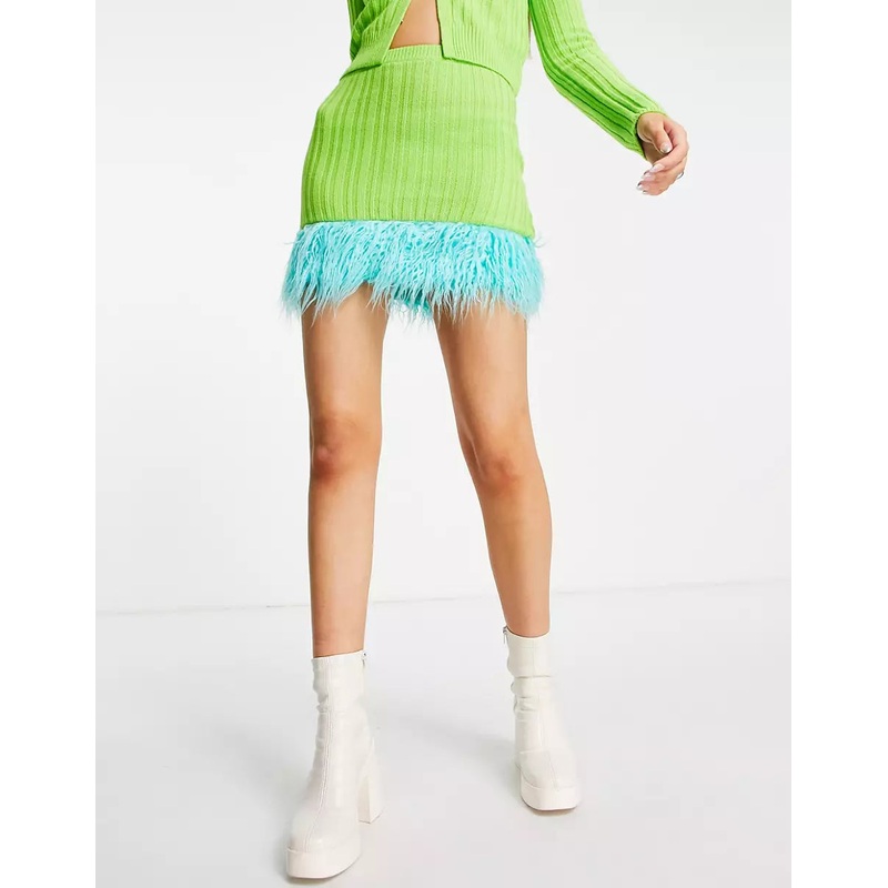 Collusion Women’s Multicolor Skirt ANF2043