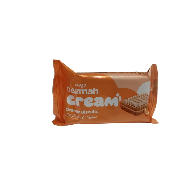 Deemah Cream Orange Biscuits 25g