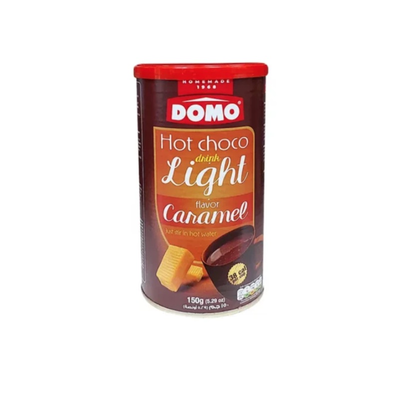 Domo Hot Choco Light Drink Caramel Flavor 150g | Domo In Lebanon
