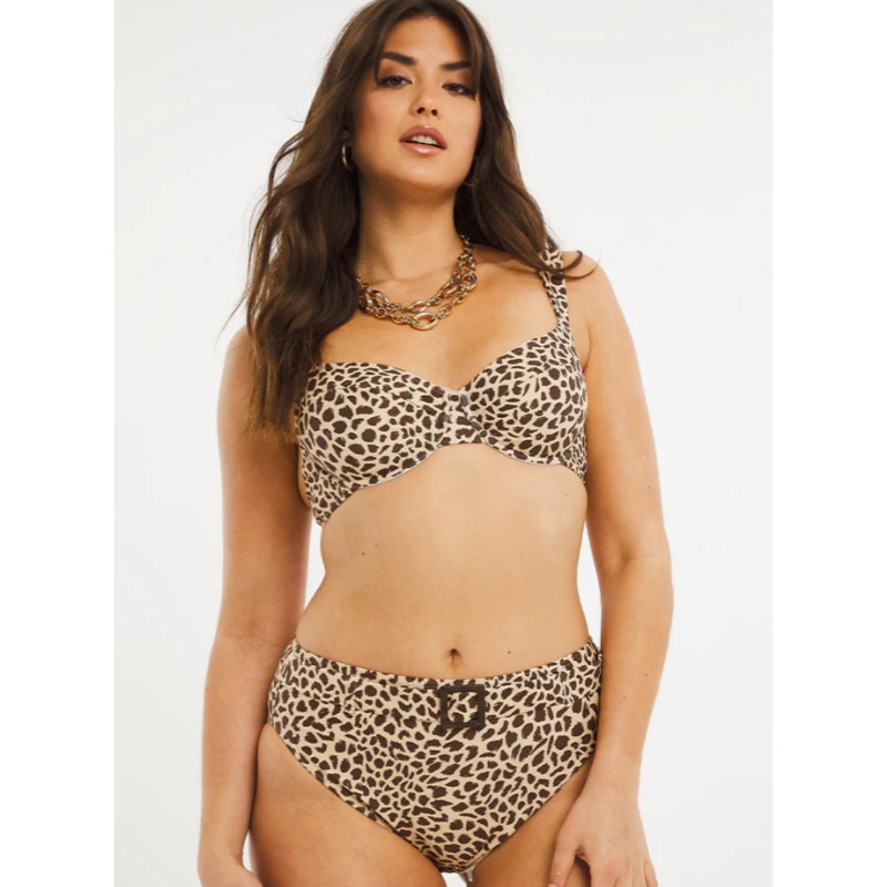 Figleaves Women’s Leopard Underwired Bikini Bottom | Figleaves In Lebanon