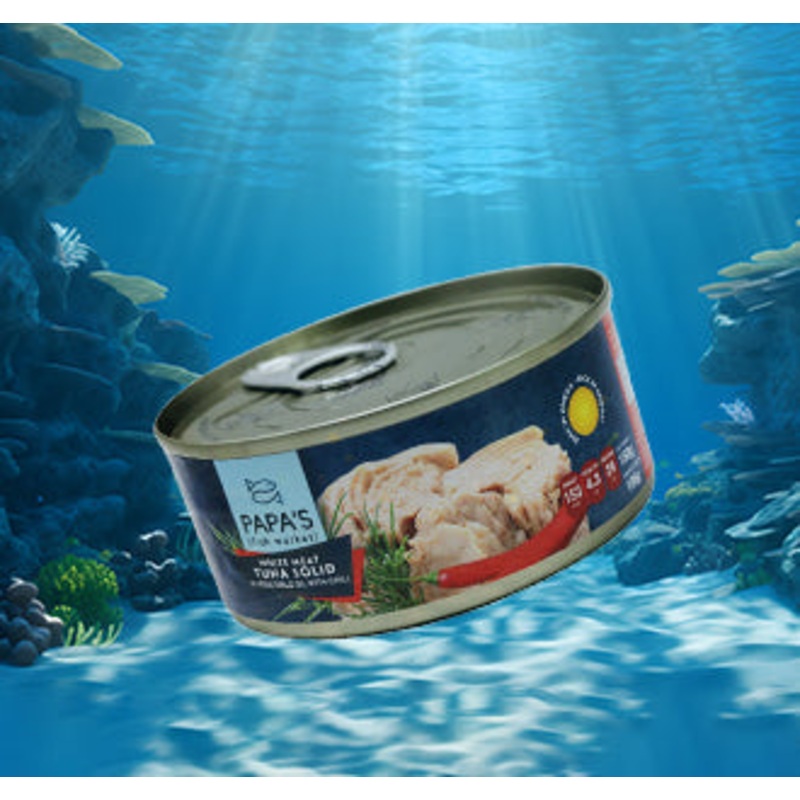 Papas White Tuna In Vegetable Oil With Chili 185g