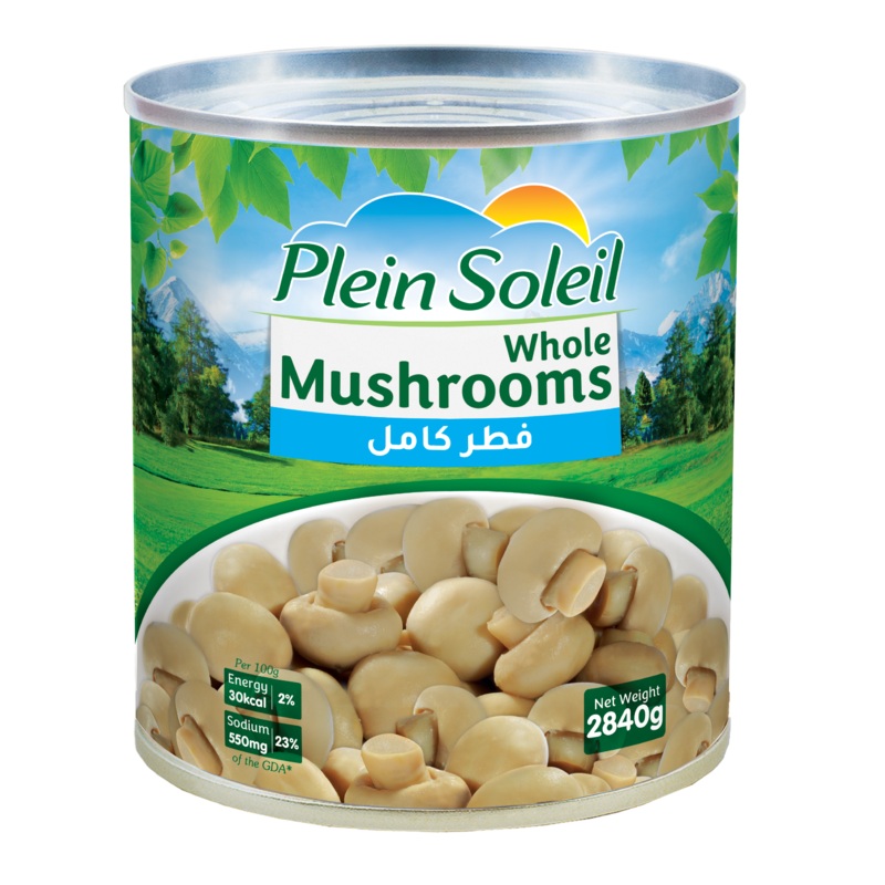 Plein Soleil Whole Mushrooms 2840g