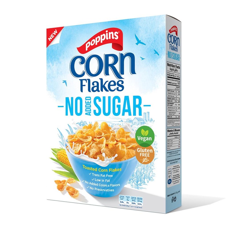 Poppins Corn Flakes No Added Sugar 300g | Poppins In Lebanon