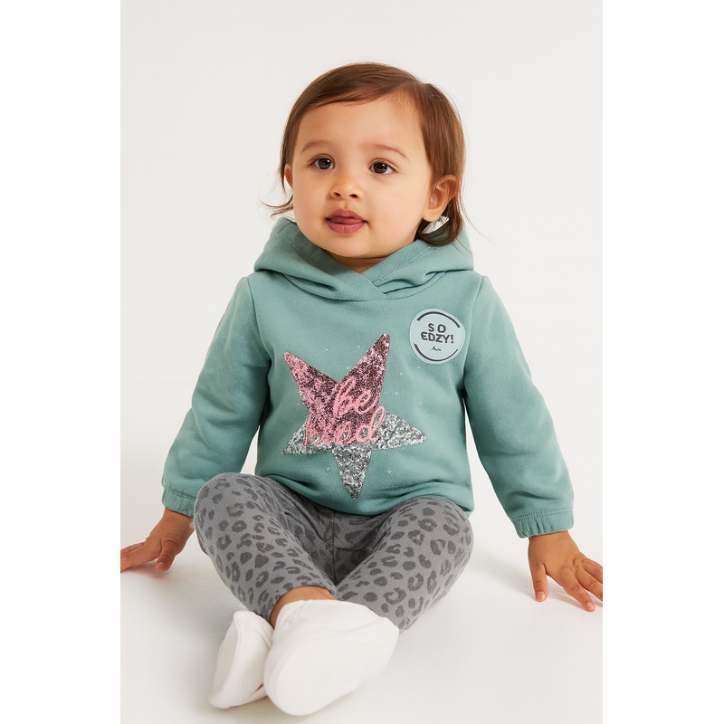 S.Oliver Baby Girl’s Light Green Long-Sleeve Hoodie