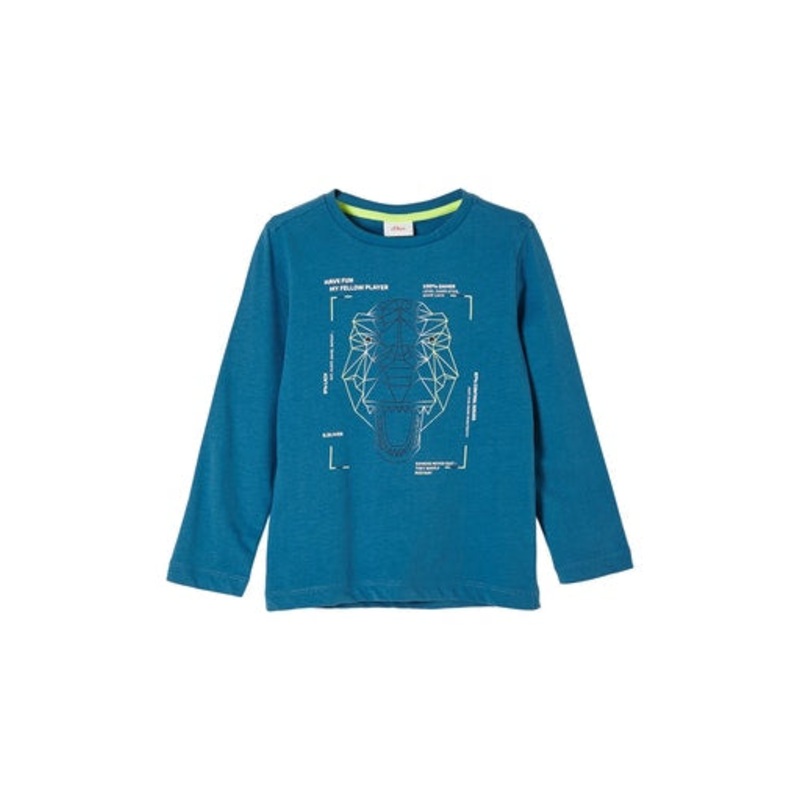 S.Oliver Boy’s Petrol Long  Sleeve Blouse |S.Oliver In Lebanon