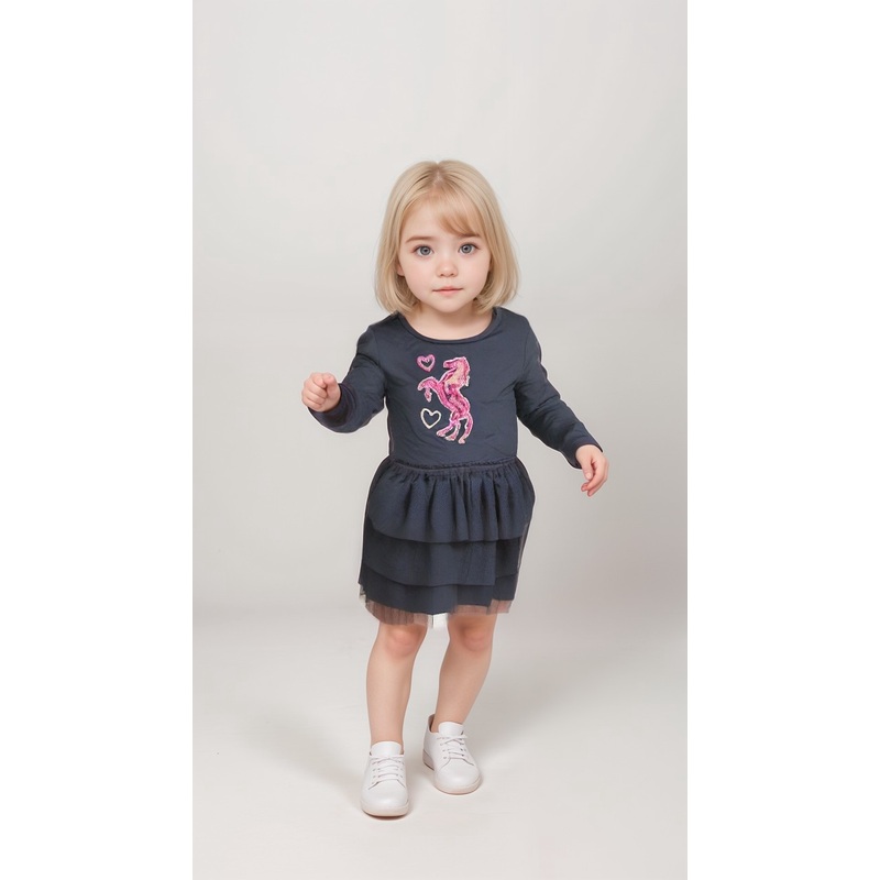 S.Oliver Girl’s Navy Long-Sleeve Dress |S.Oliver in Lebanon