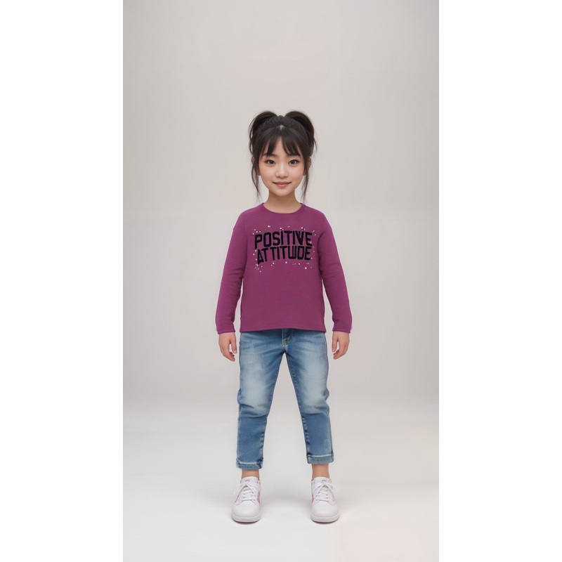 S.Oliver Girl’s Purple Long-Sleeve Cotton Blouse |S.Oliver In Lebanon