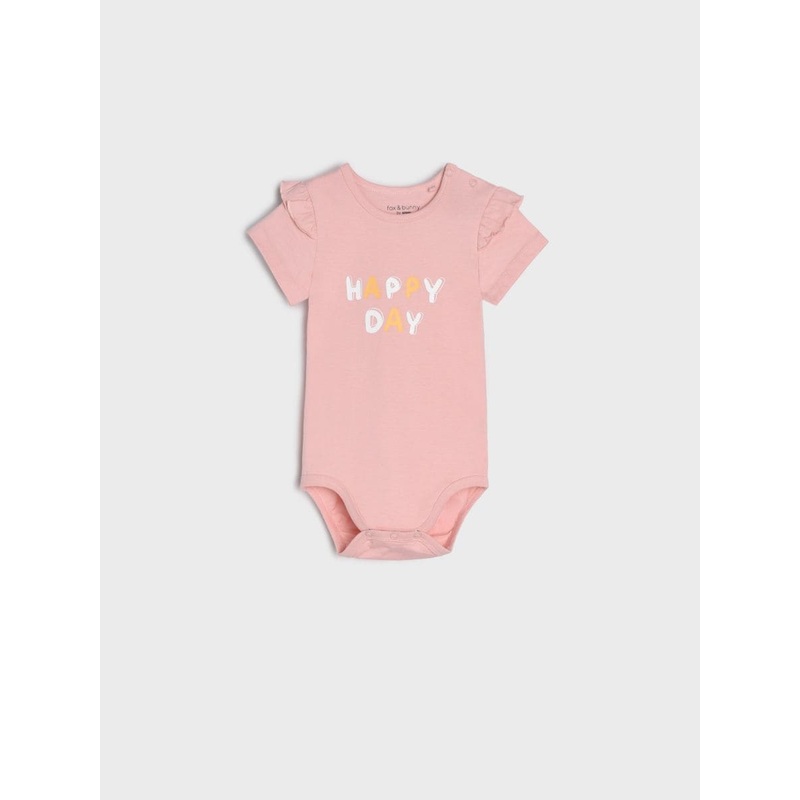 Sinsay Baby Girl’s Pink Short-Sleeve Bodysuit ANFK1368