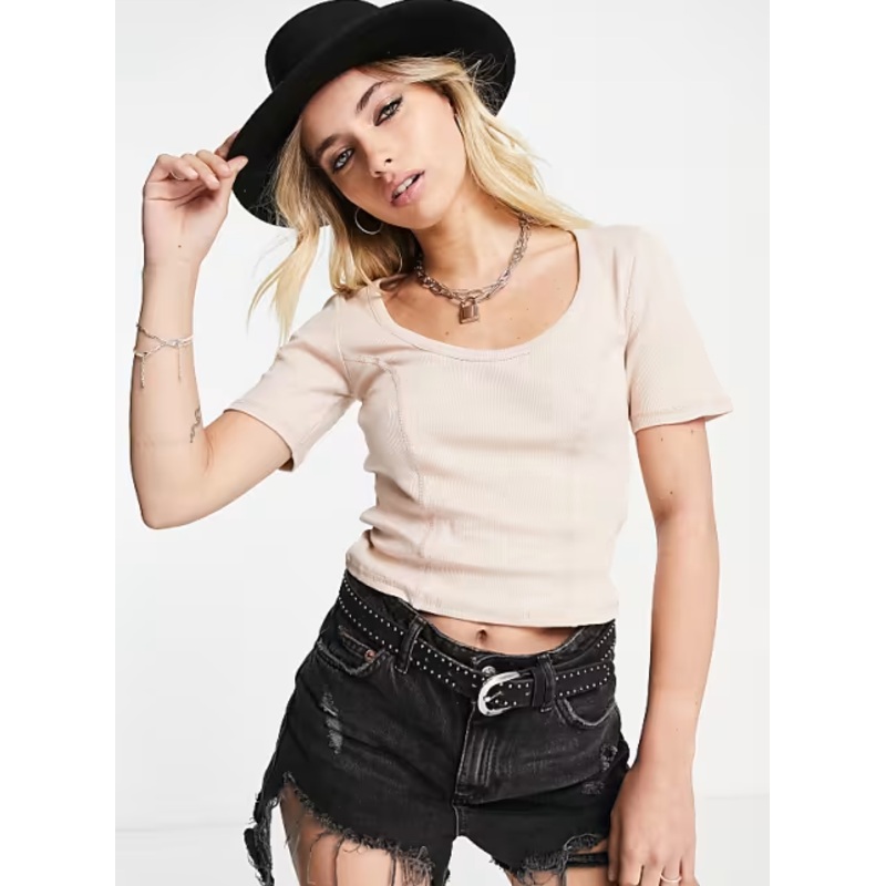 Topshop  Women’s Nude T-Shirt ANF2560