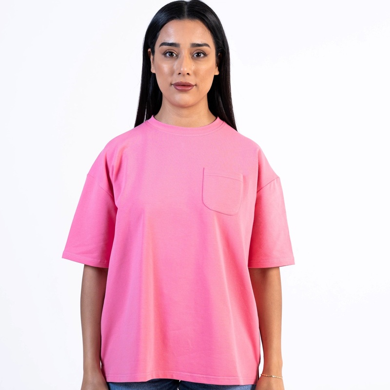 Topshop Women’s Pink Short-Sleeve T-Shirt ANF2578