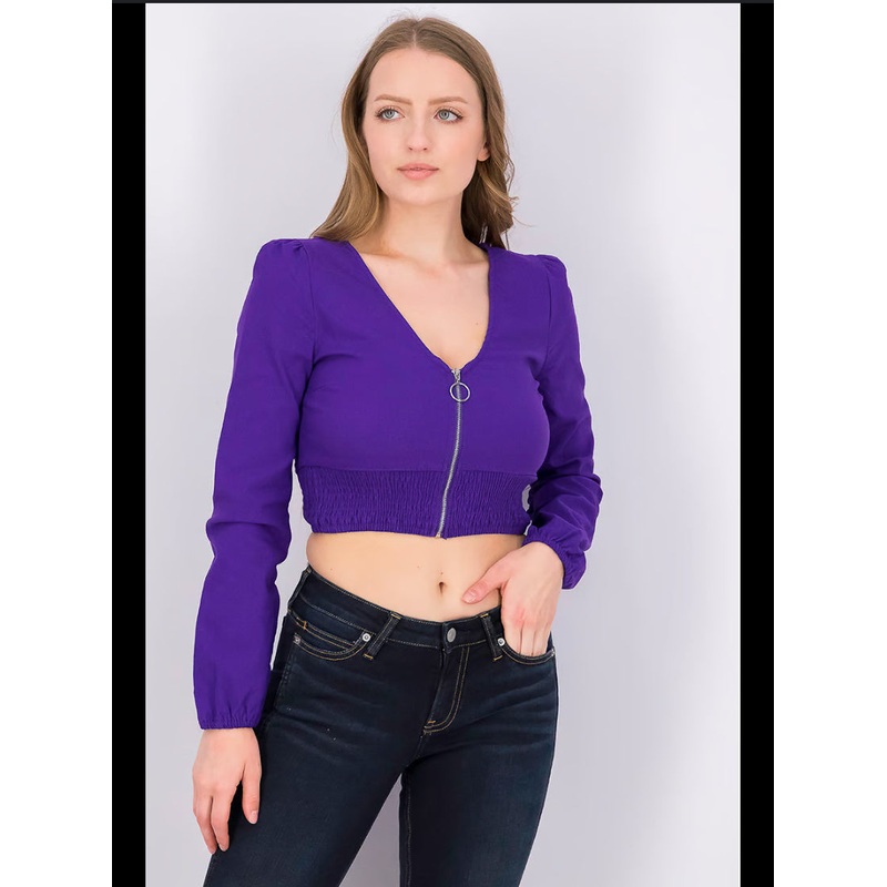 Don’t Call Me Jennyfer Women’s Purple Crop-Top