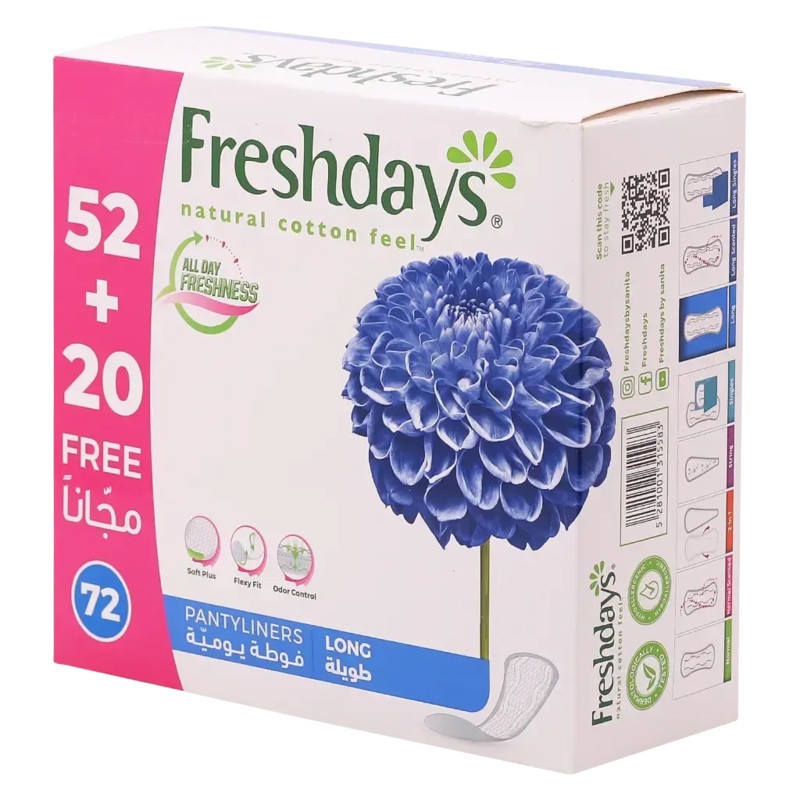 Freshdays Ladies Pads Long Grande 52+20 Pads | Freshdays In Lebanon