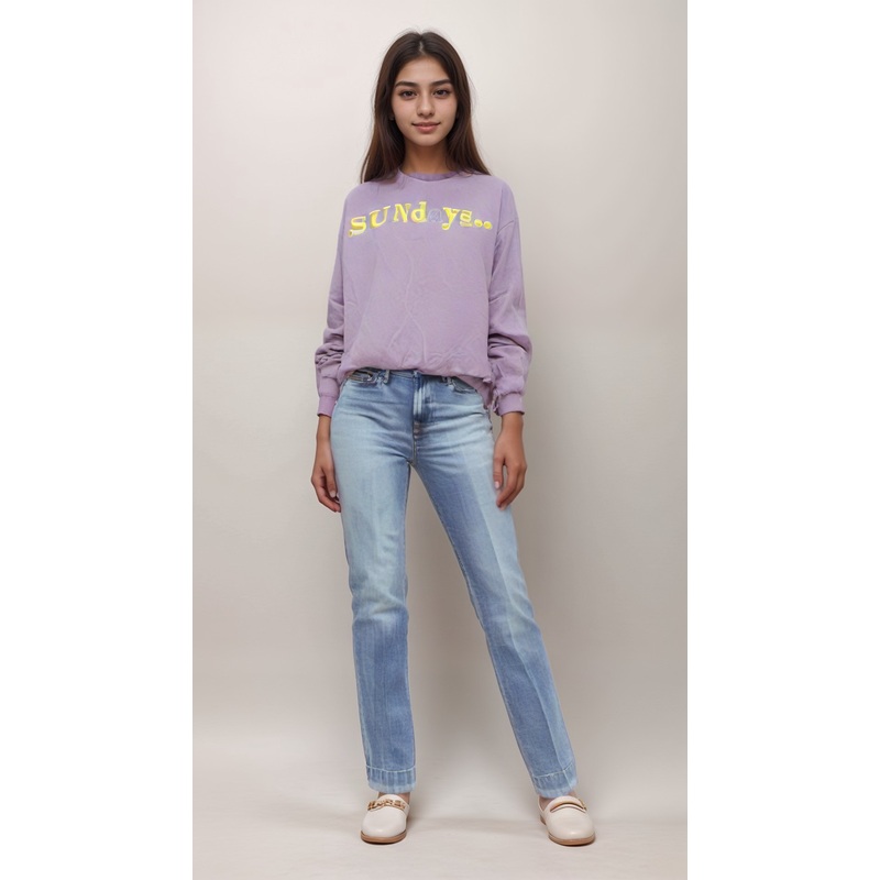 S.Oliver Girl’s Lilac Long-Sleeve Round Neck Blouse SOL194