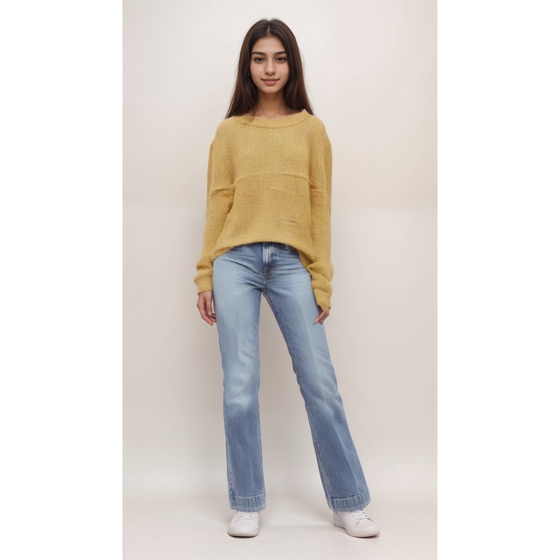 S.Oliver Girl’s Mustard Long-Sleeve Wool Blouse SOL488