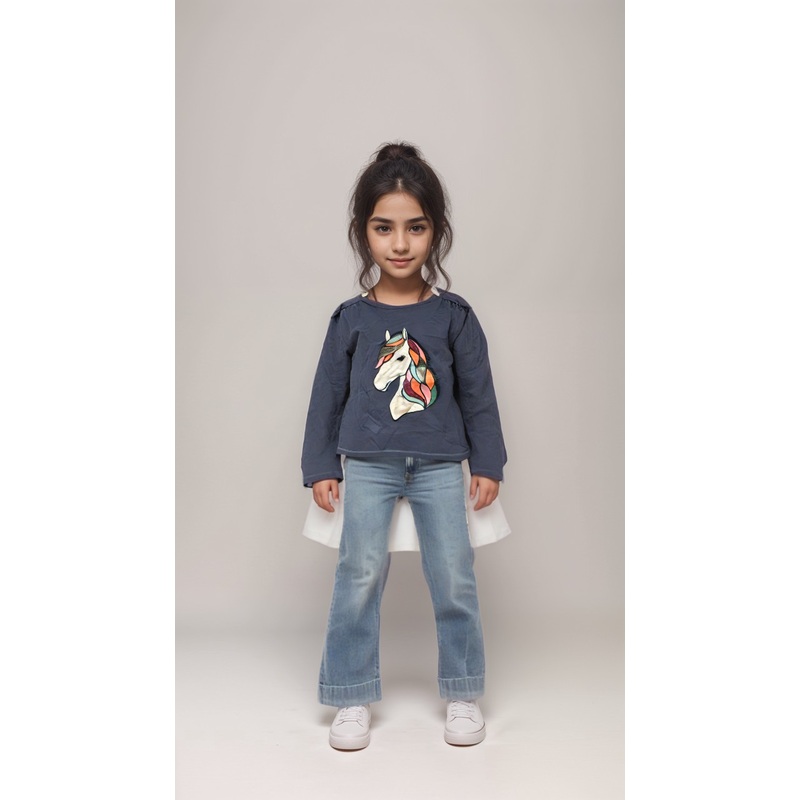 S.Oliver Girl’s Navy Long-Sleeve Blouse |S.Oliver in Lebanon