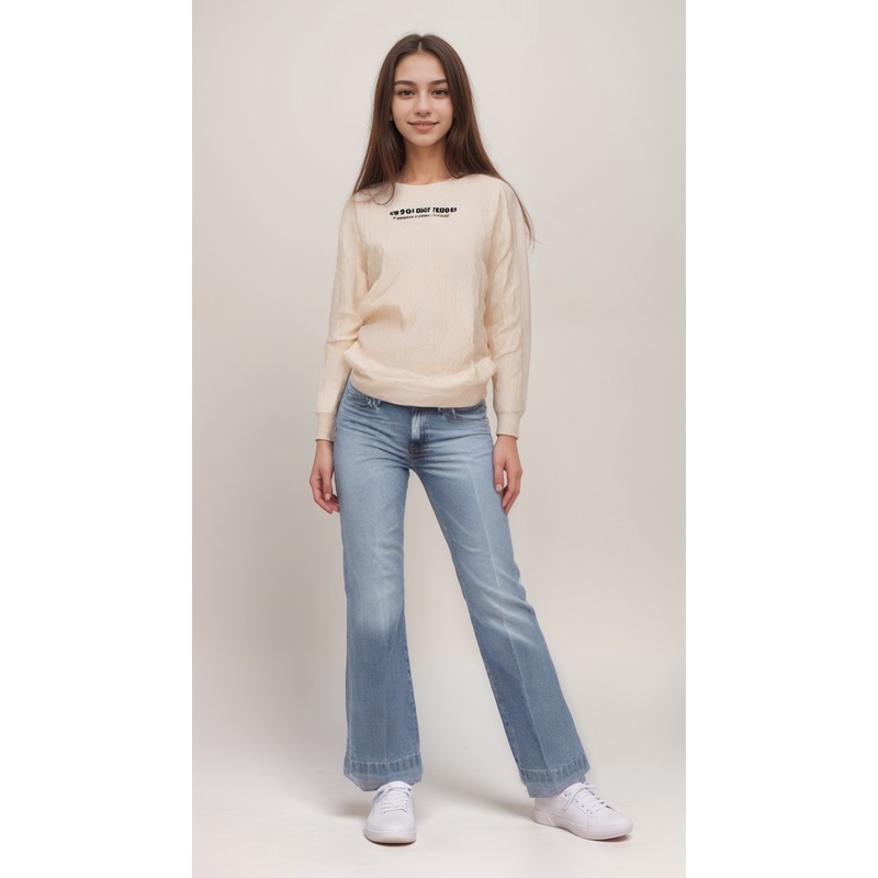 S.Oliver Girl’s Off White Long-Sleeve Cotton Blouse |S.Oliver In Lebanon