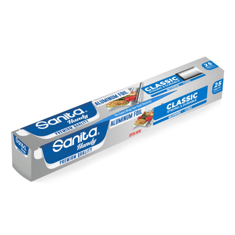 Sanita Classic Aluminum Foil  25 sq.ft | Sanita In Lebanon