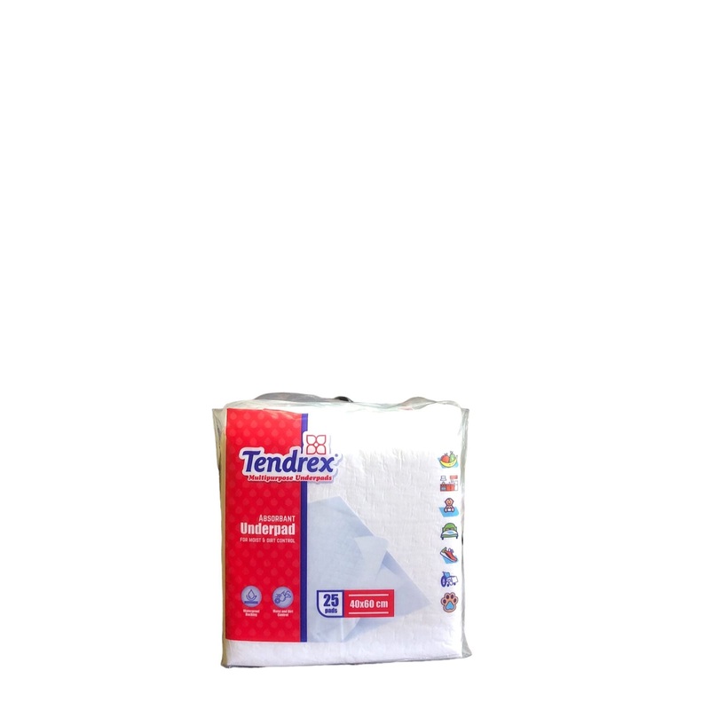 Tendrex Multipurpose Underpads 25 Pads (40x60cm)