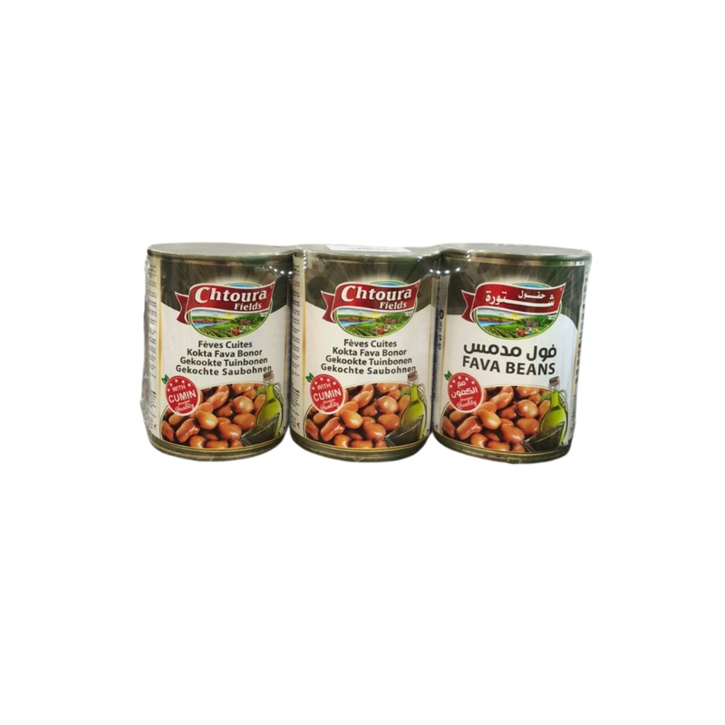 Chtoura Fields Cooked Fava Beans With Cumin 400g*3 | Chtoura Fields In Lebanon
