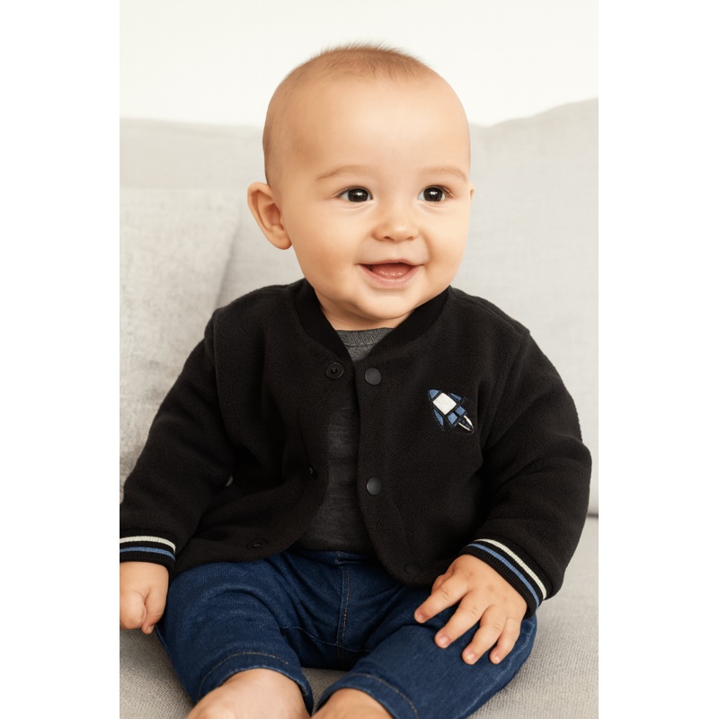 S.Oliver Baby Boy’s Black Long-Sleeve Sweatshirt |S.Oliver in Lebanon