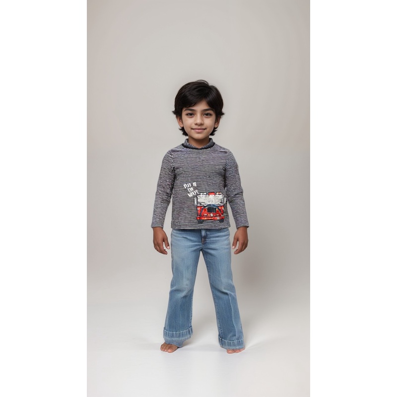 S.Oliver Boy’s Dark Grey Striped Long-Sleeve Blouse |S.Oliver in Lebanon