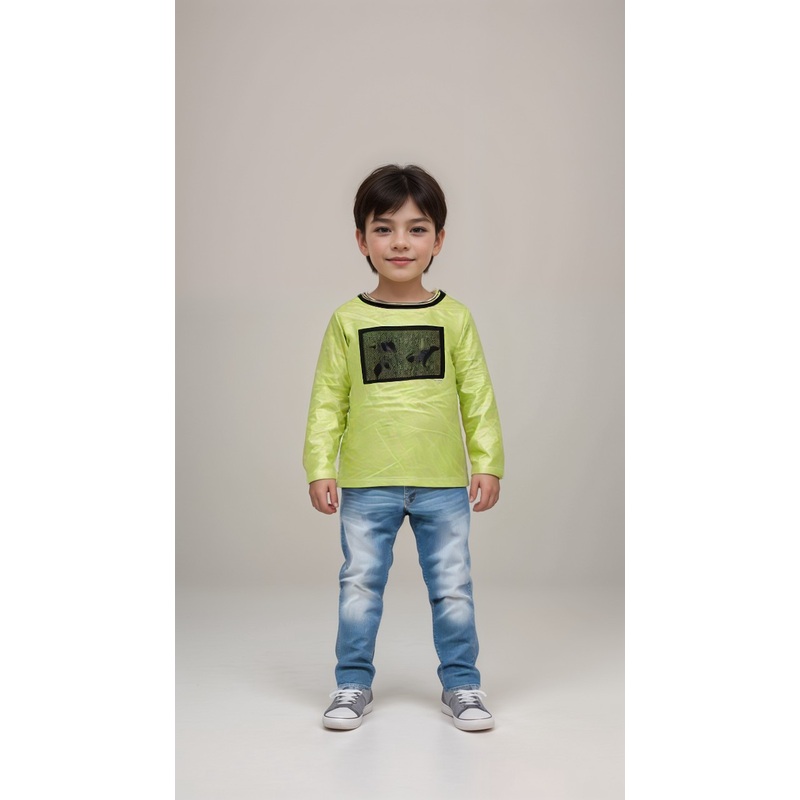 S.Oliver Boy’s Green Long-Sleeve Blouse |S.Oliver in Lebanon