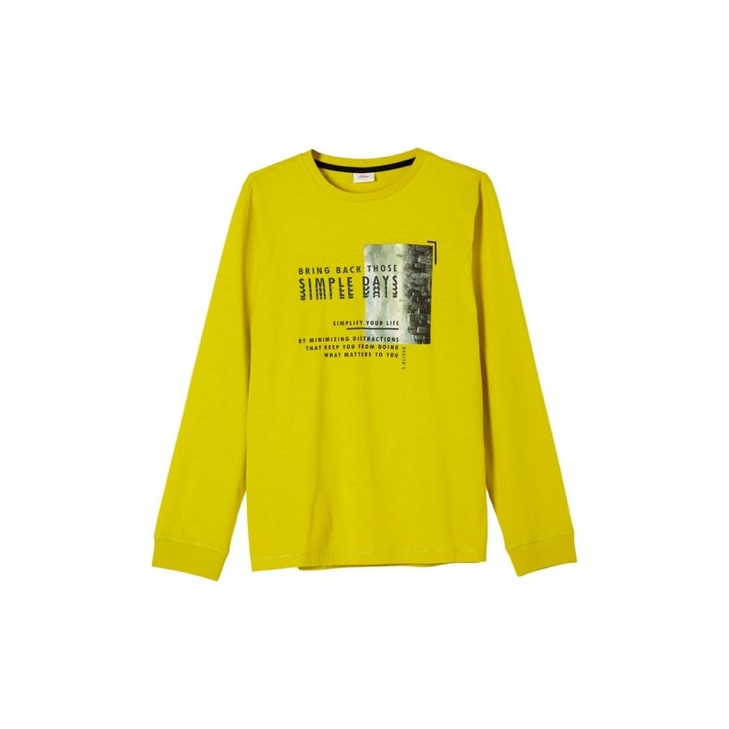 S.Oliver Boy’s Yellow Long-Sleeve Blouse |S.Oliver in Lebanon