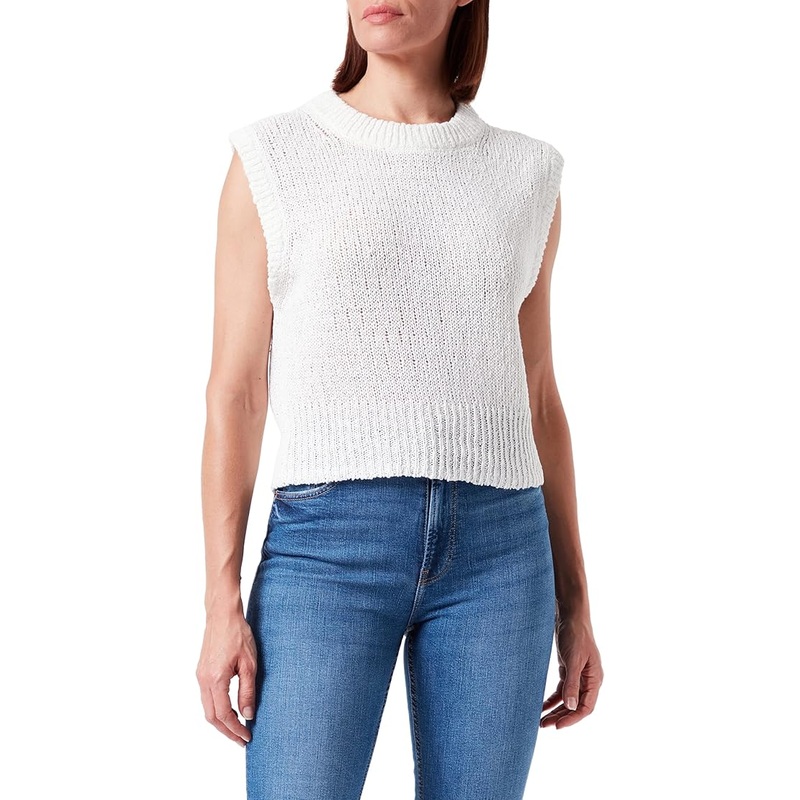 S.Oliver Women’s Off White Sleeveless Vest | S.Oliver In Lebanon