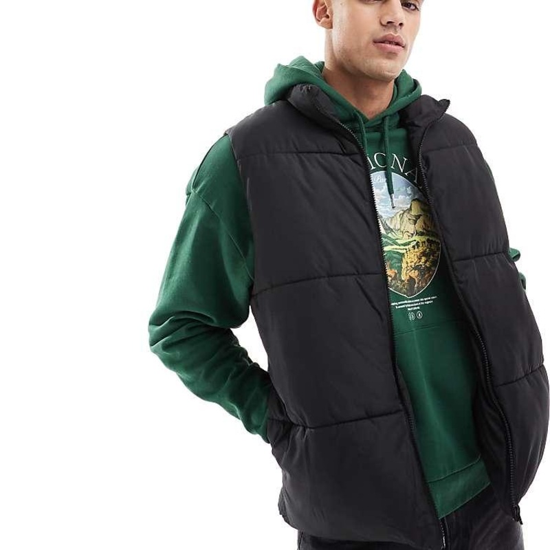 Asos Design Men’s Black Vest ANF3003
