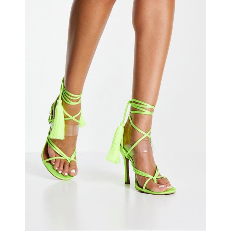 Asos Design Women’s Lime Green Neeley Toe Thong Heels |Asos Design In Lebanon