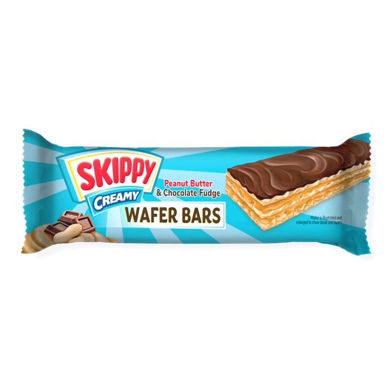 Skippy Creamy Peanut Butter & Chocolate Fudge Wafer Bars 36g| Skippy In Lebanon