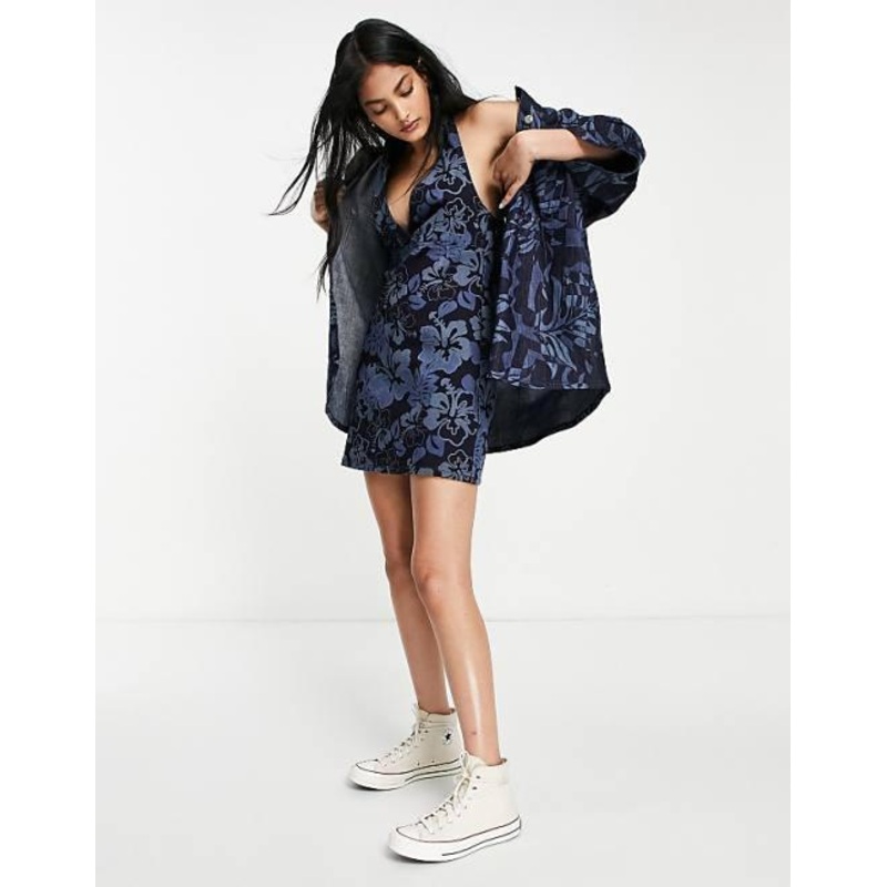 Topshop Women’s Navy Halter Neck Dress ANF3015