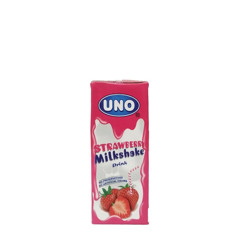 Uno Strawberry Milkshake Drink 180ml| Uno In Lebanon