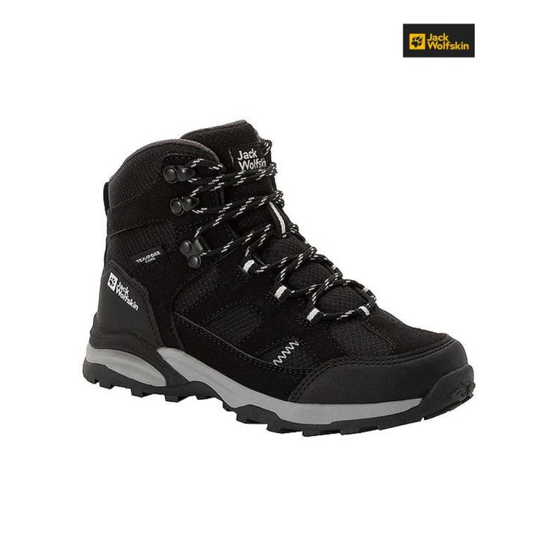 Jack Wolfskin Boy’s Black Hiker Texapore Mid K Sneakers |Jack Wolfskin in Lebanon
