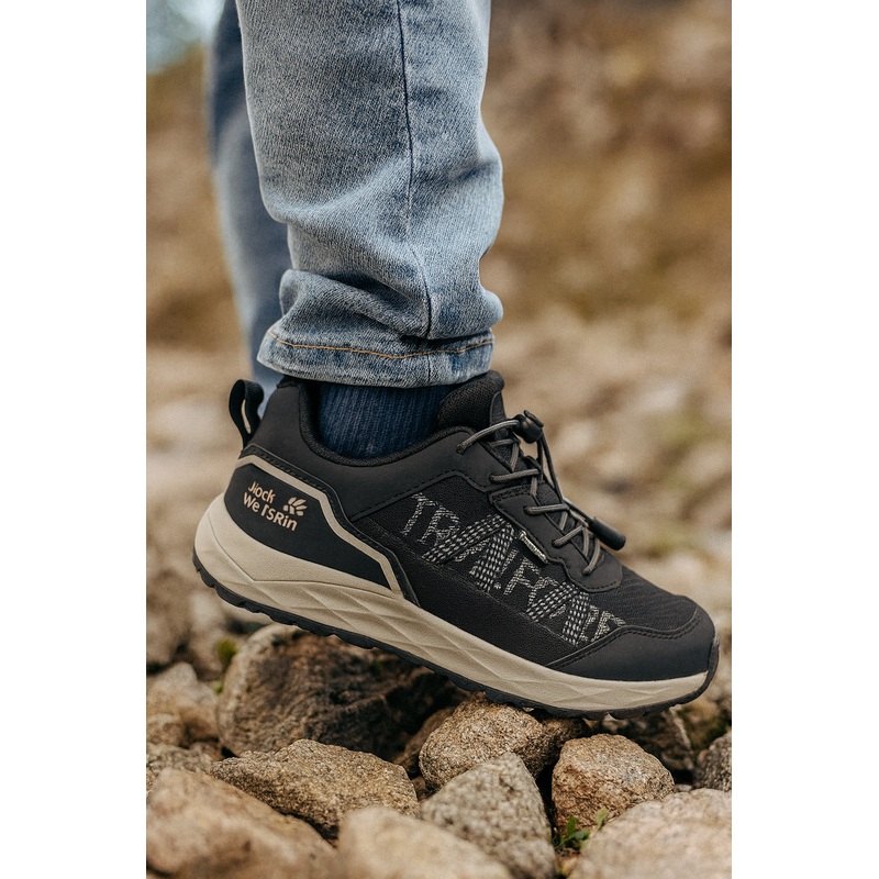 Jack Wolfskin Boy’s Black Portland 2 Texapore Low K Sneakers |Jack Wolfskin in Lebanon
