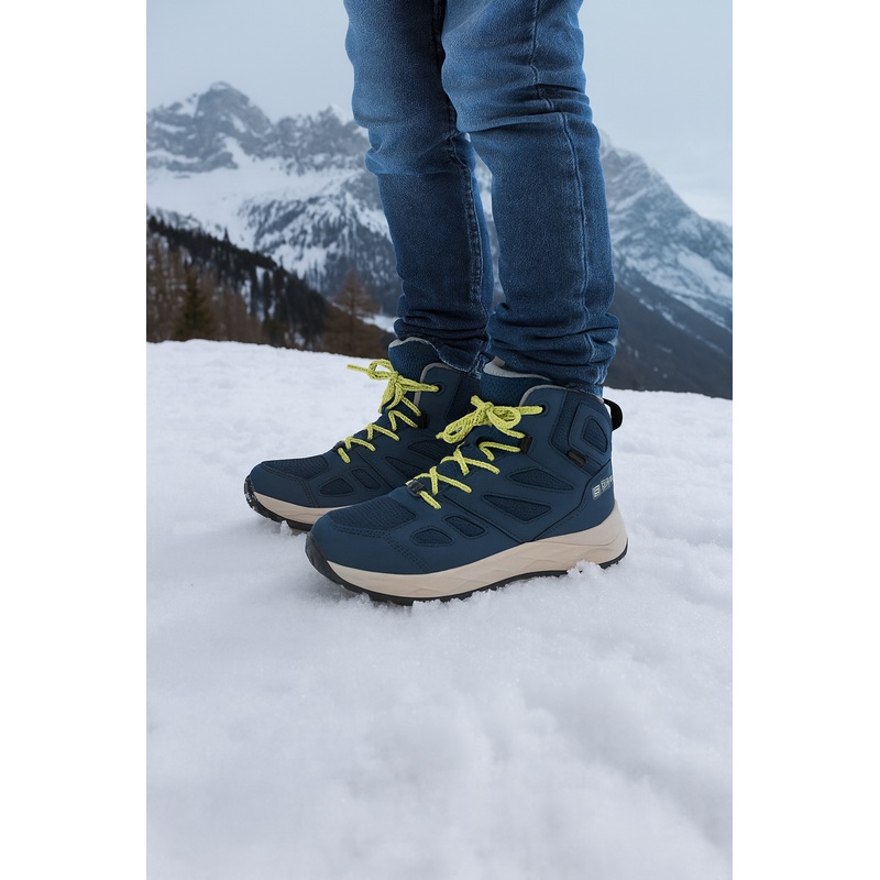 Jack Wolfskin Boy’s Blue Woodland 2 Texapore Mid K Sneakers |Jack Wolfskin in Lebanon