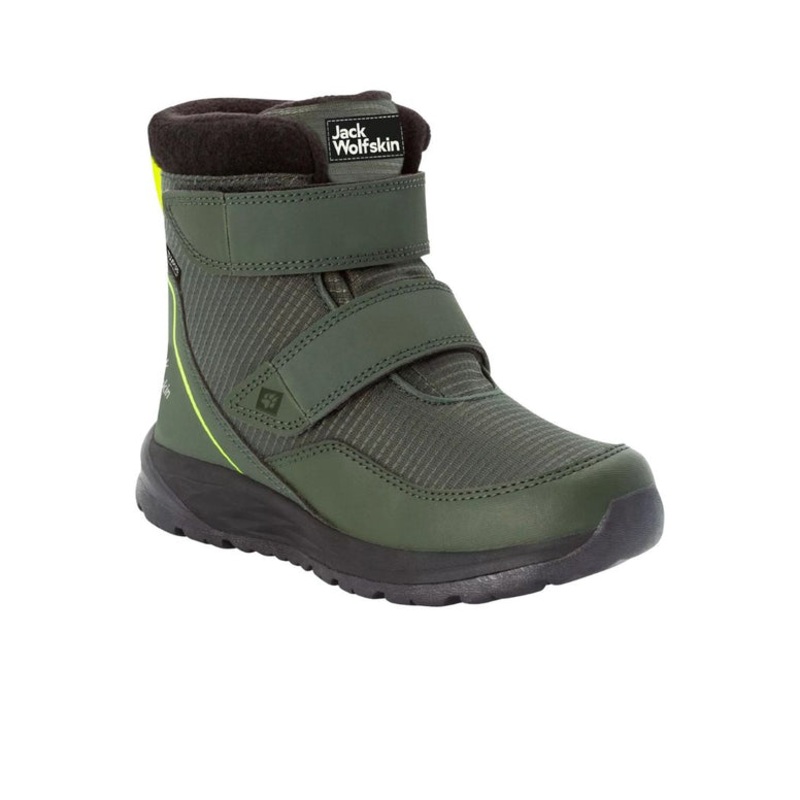 Jack Wolfskin Boy’s Green Polar Bear Texapore Mid VC K Sneakers |Jack Wolfskin in Lebanon