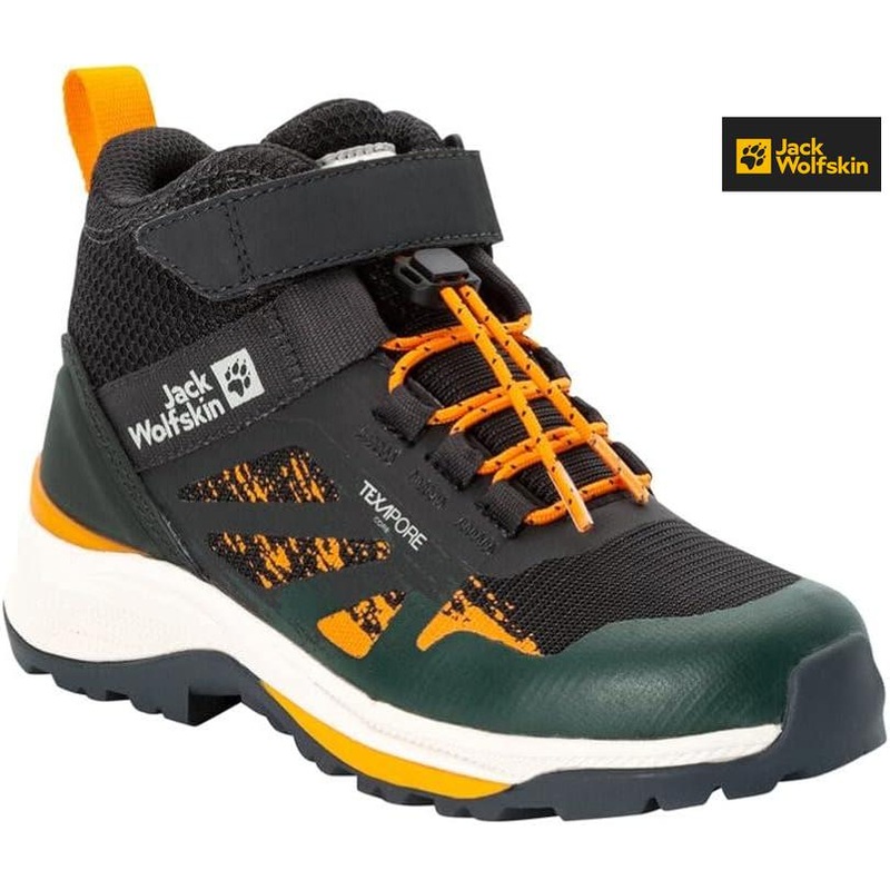 Jack Wolfskin Boy’s Green Wild Hiker Tex Mid K Sneakers |Jack Wolfskin in Lebanon