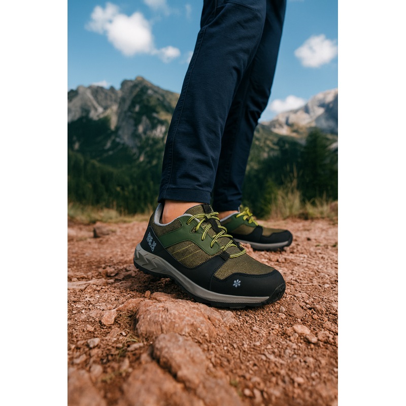 Jack Wolfskin Boy’s Khaki Attack XT K Sneakers |Jack Wolfskin in Lebanon