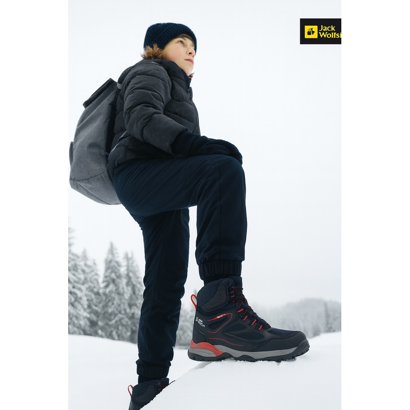 Jack Wolfskin Boy’s Navy MTN Hiker Shield Mid K Sneakers |Jack Wolfskin in Lebanon