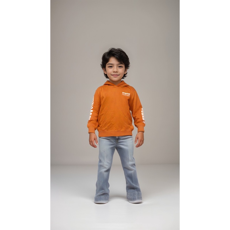 Terranova Boy’s Orange Long-Sleeve Hoodie | Terranova In Lebanon