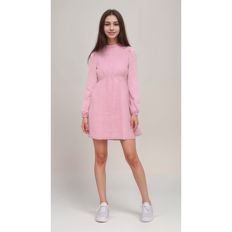 Terranova Girl’s Pink Long-Sleeve Dress |Terranova  in Lebanon