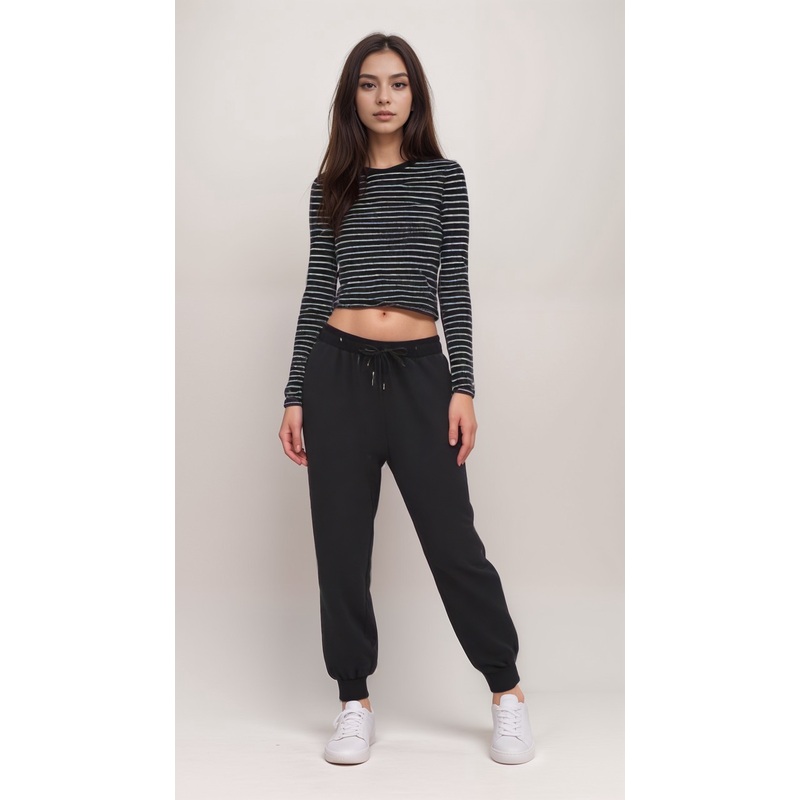 Terranova Womens Black & White Striped Blouse |Terranova In Lebanon