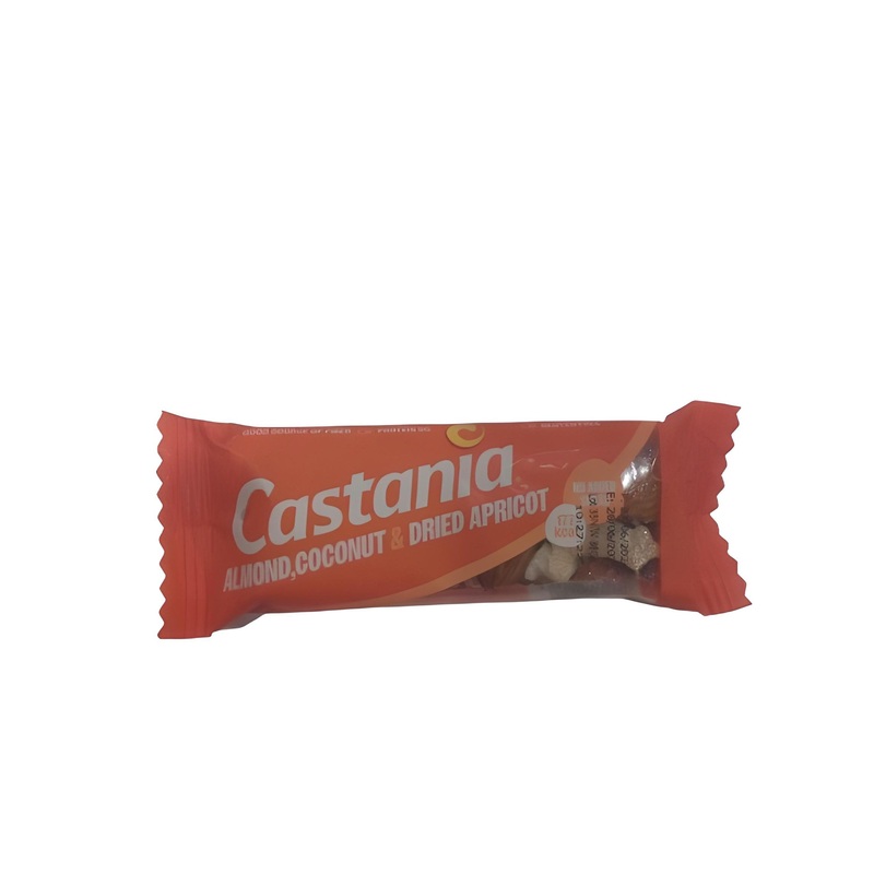Castania Almond Coconut & Dried Apricot Bar 38g | Castania In Lebanon