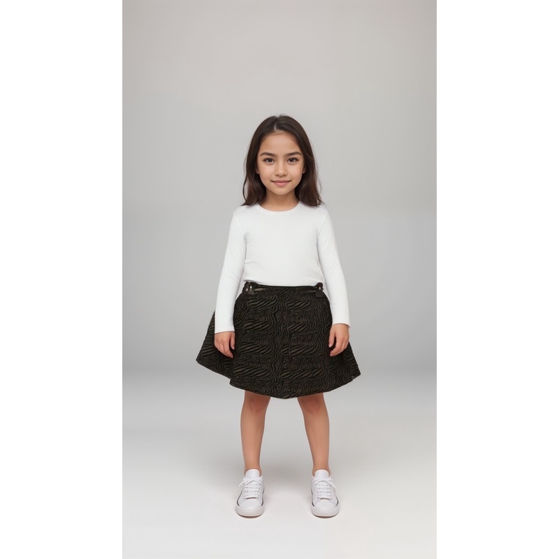 Terranova Girl’s Grey Black Skirt | Terranova In Lebanon
