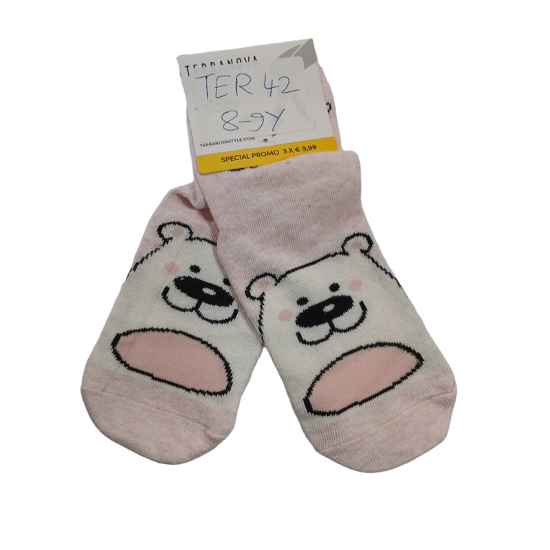 Terranova Girl’s Light Pink Printed Socks| Terranova In Lebanon