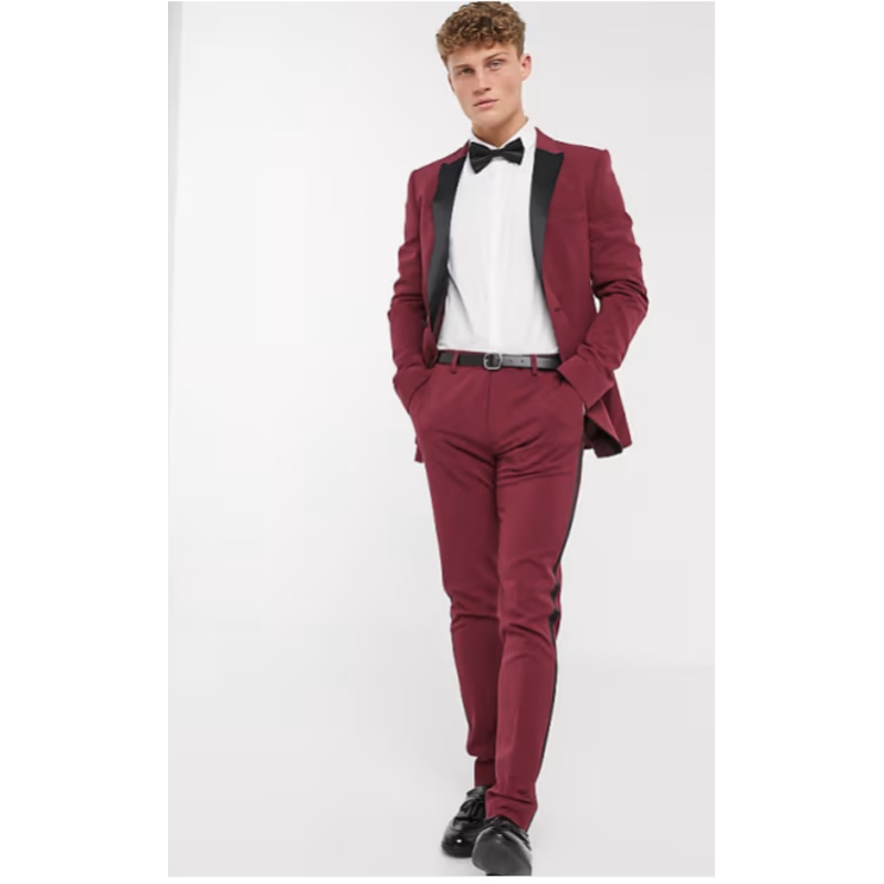 Asos Design Men’s Burgundy Blazer ANF3180