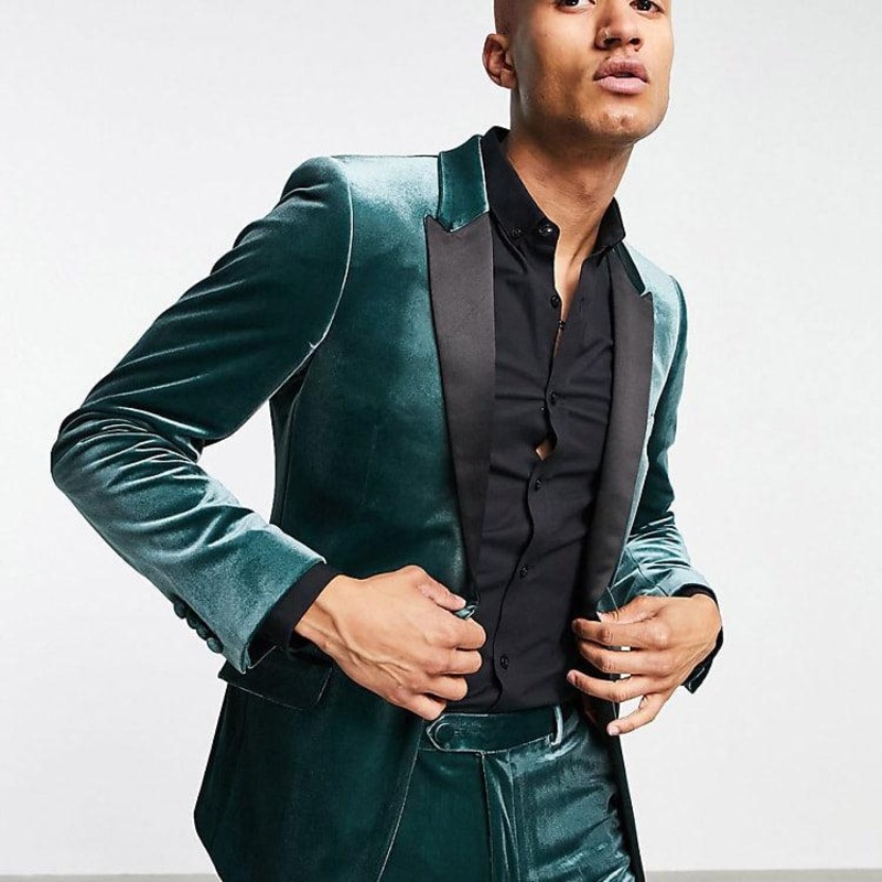 Asos Design Men’s Green Blazer ANF2847