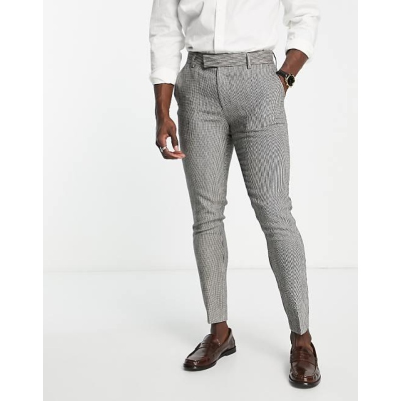 Asos Design Men’s Grey Wool Suit Trouser ANF2308